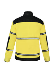 Yellow and Black Reflective Outerwear