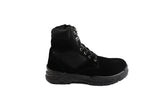 Defender Lace-Up Safety Boots in Black